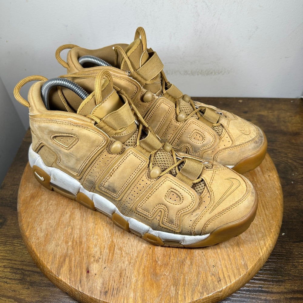 Nike Air More Uptempo 96 Wheat Flax AA4060-200 Mens Size 10 Retro Shoes
